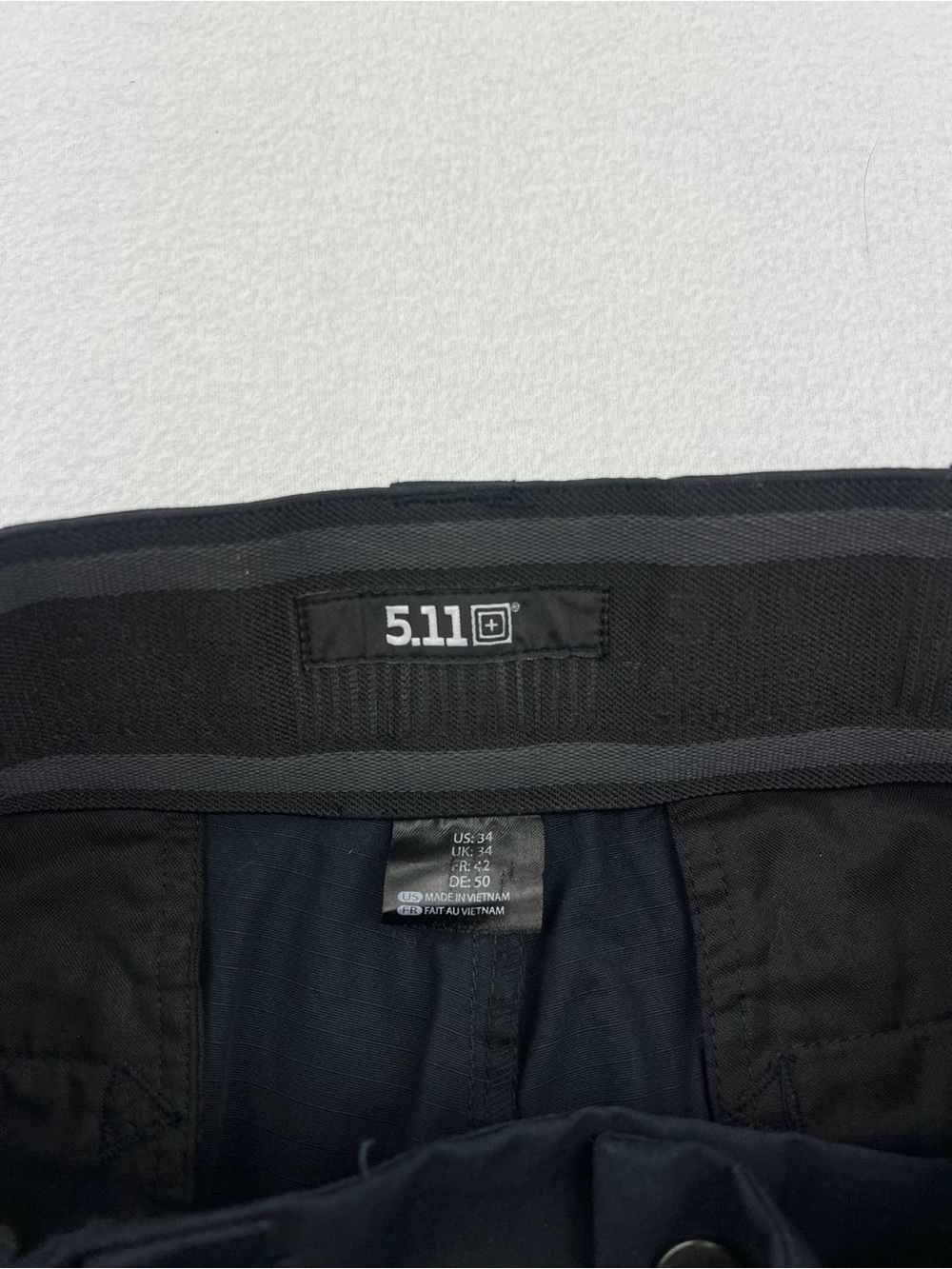 5.11 Tactical PDU Class B Twill Black Cargo Pants Mens Size 34 Stratch Waist - Picture 3 of 10